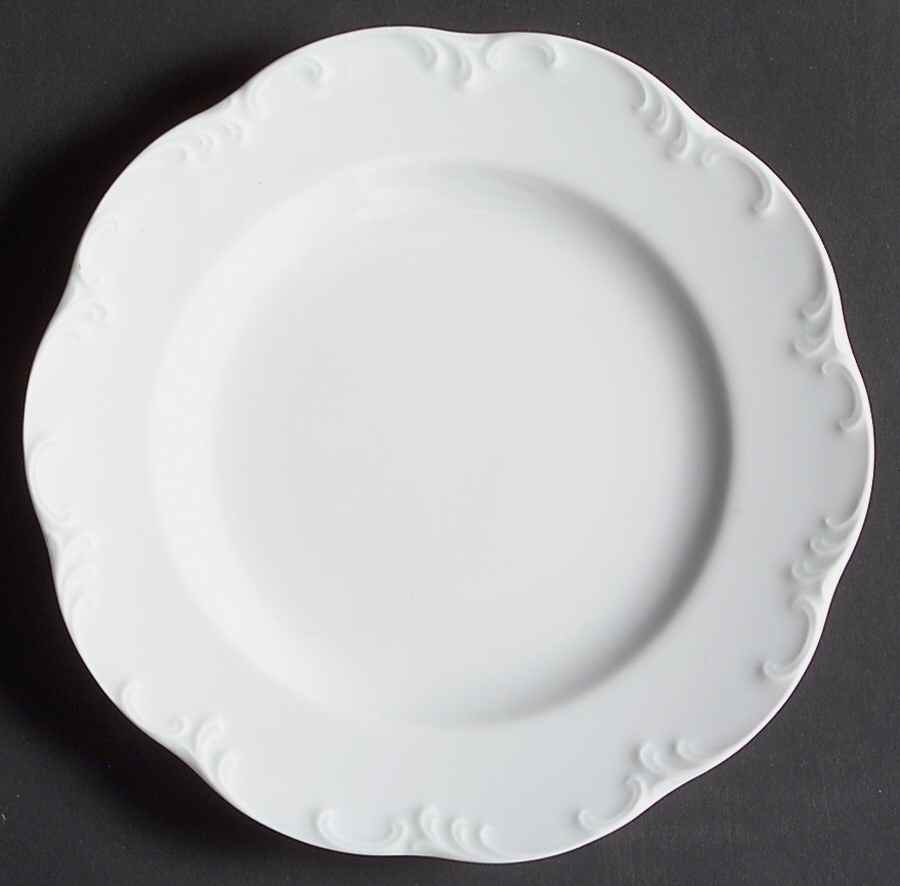 Monbijou (All White) Bread & Butter Plate by Rosenthal - Continental-1