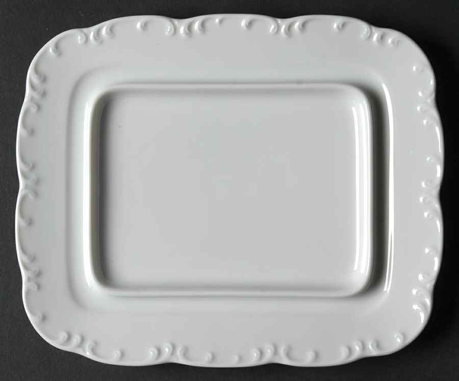 Monbijou (All White) Square Butter No Lid by Rosenthal - Continental-1