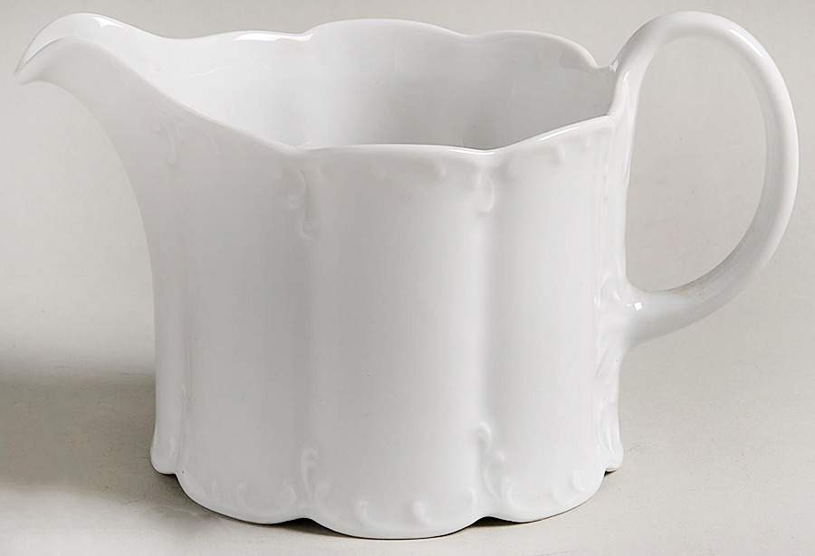 Monbijou (All White) Gravy Boat by Rosenthal - Continental-1