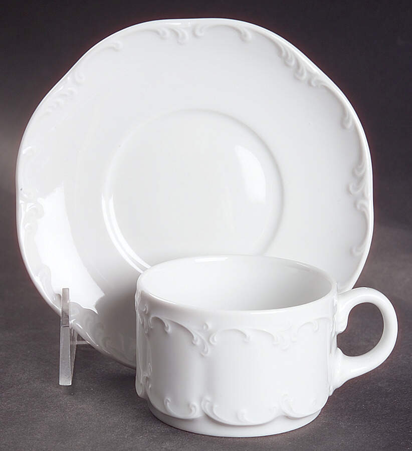 Monbijou (Restaurant) Flat Demitasse Cup & Saucer Set by Rosenthal - Continental-1