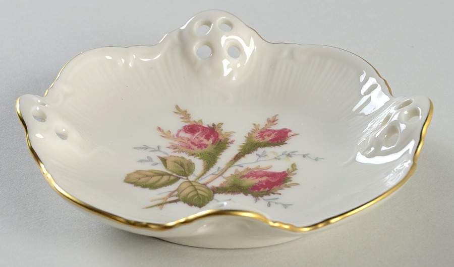 Moss Rose (Pompadour, Ivory Body, Off Center) 4" Ashtray by Rosenthal - Continental-1