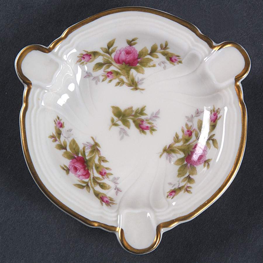 Moss Rose (Pompadour, Ivory Body, Off Center) 3" Ashtray by Rosenthal - Continental-1