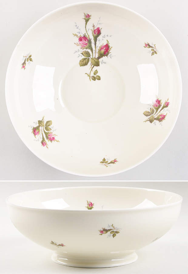 Moss Rose (Pompadour, Ivory Body, Off Center) 9" Salad Serving Bowl by Rosenthal - Continental-1