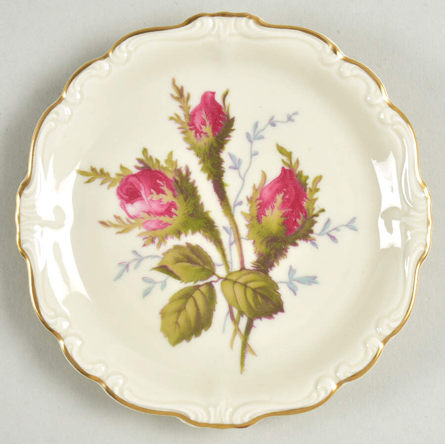 Moss Rose (Pompadour, Ivory Body, Off Center) Coaster by Rosenthal - Continental-1