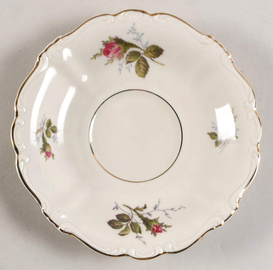 Moss Rose (Pompadour, Ivory Body, Off Center) Saucer for Footed Cup by Rosenthal - Continental-1