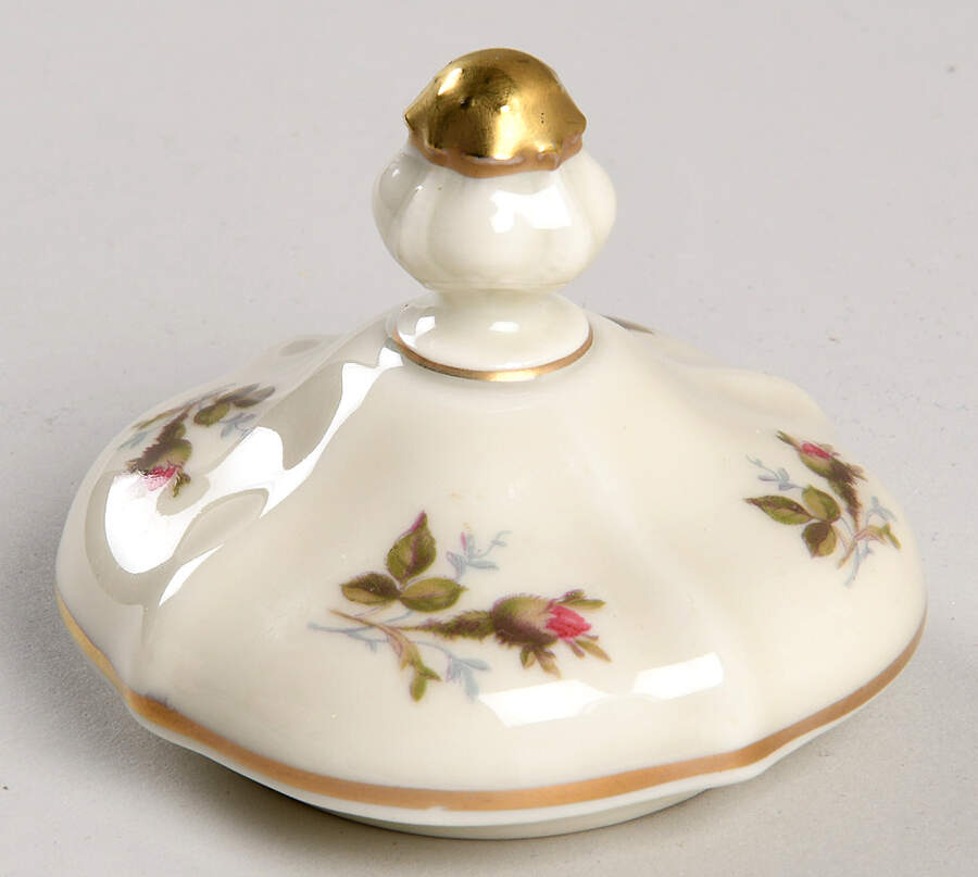 Moss Rose (Pompadour, Ivory Body, Off Center) Lid for Sugar Bowl by Rosenthal - Continental-1