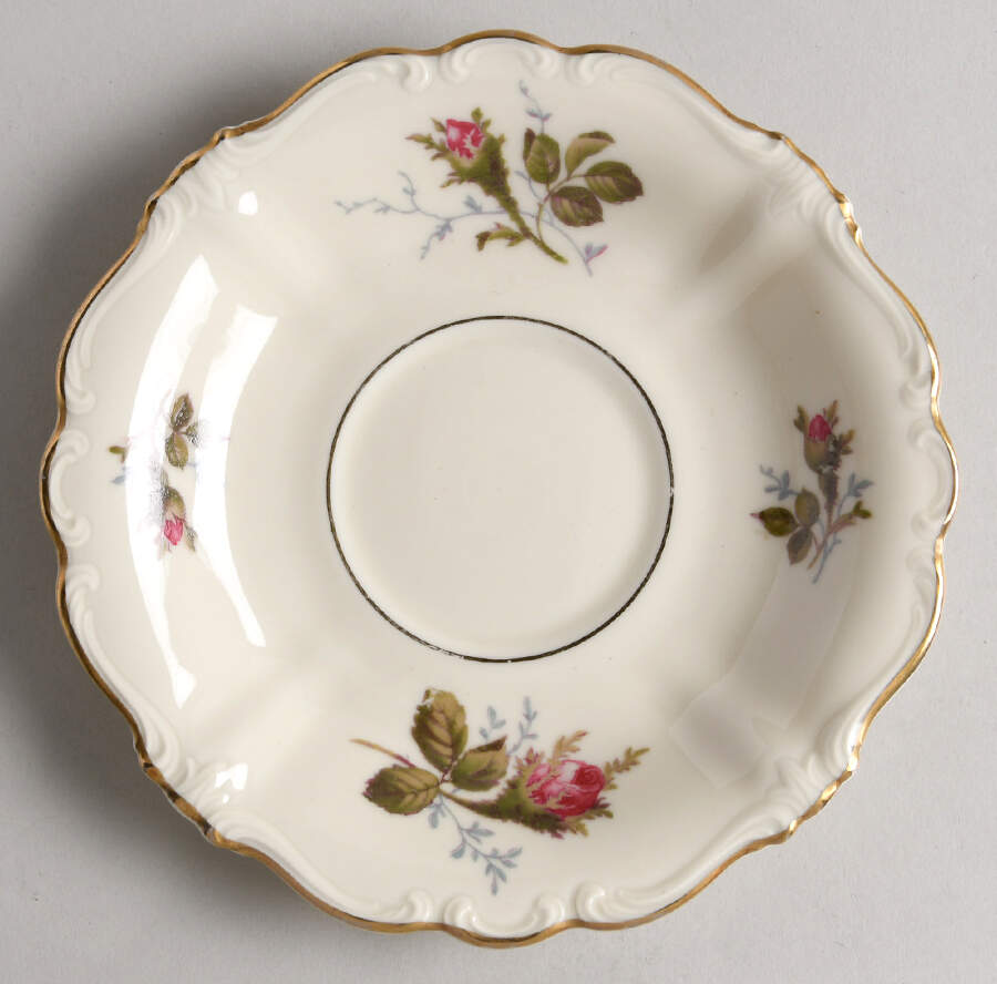 Moss Rose (Pompadour, Ivory Body, Off Center) Saucer for Footed Cup by Rosenthal - Continental-1