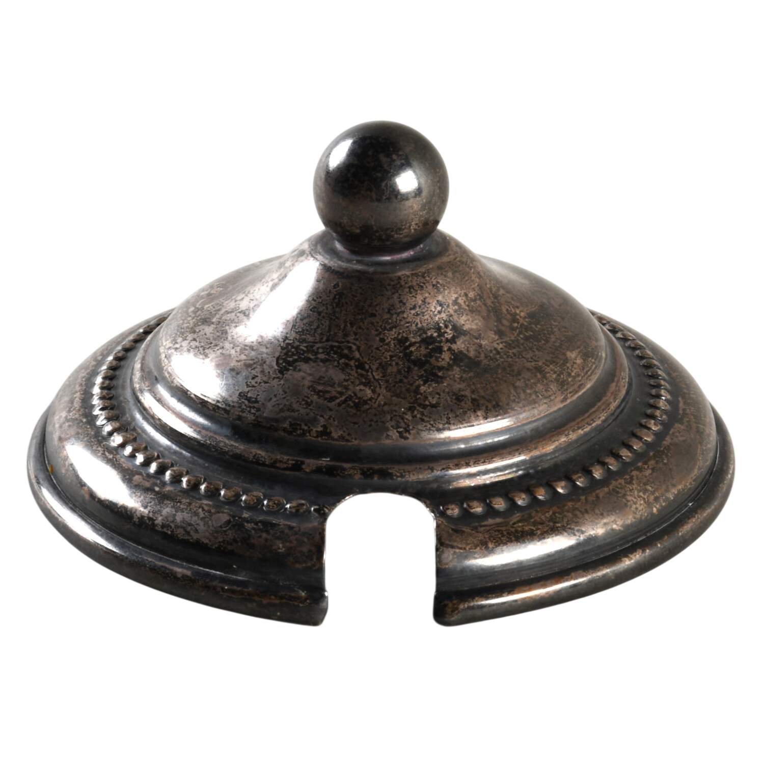 Moss Rose (Pompadour, Ivory Body, Off Center) Lid for Sterling Base Salt Cellar by Rosenthal - Continental-1