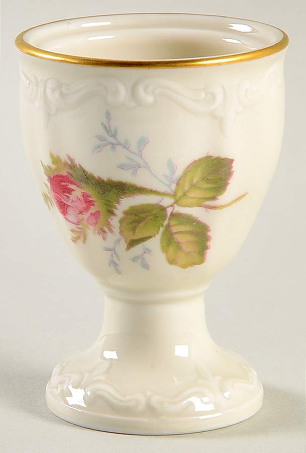 Moss Rose (Pompadour, Ivory Body, Off Center) Single Egg Cup by Rosenthal - Continental-1