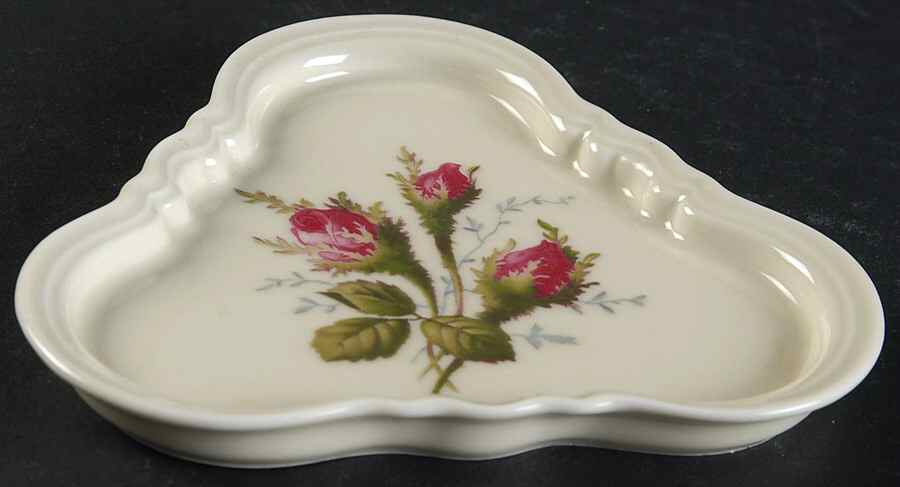 Moss Rose (Pompadour, Ivory Body, Off Center) Silver Tray by Rosenthal - Continental-1