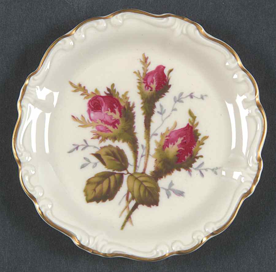 Moss Rose (Pompadour, Ivory Body, Off Center) Coaster by Rosenthal - Continental-1