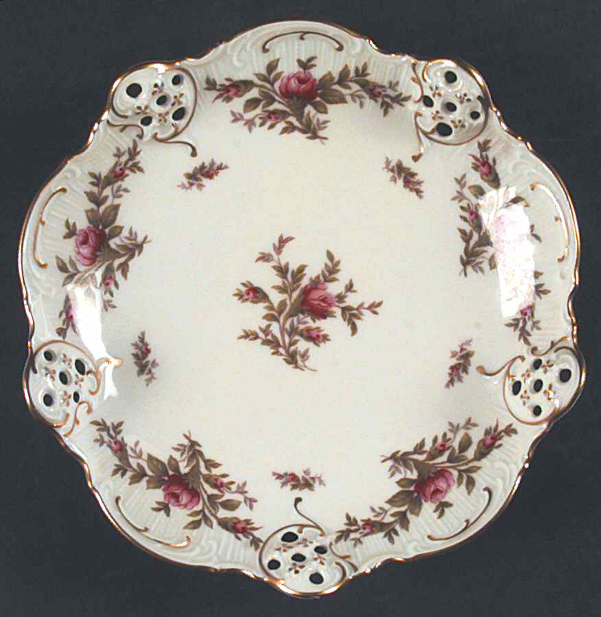 Moss Rose (Pompadour, Ivory Body, Off Center) Bon Bon by Rosenthal - Continental-1