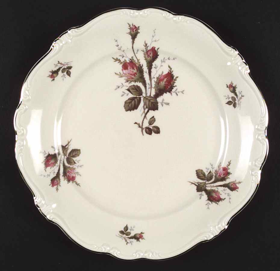 Moss Rose (Pompadour, Ivory Body, Off Center) Large Dinner Plate by Rosenthal - Continental-1