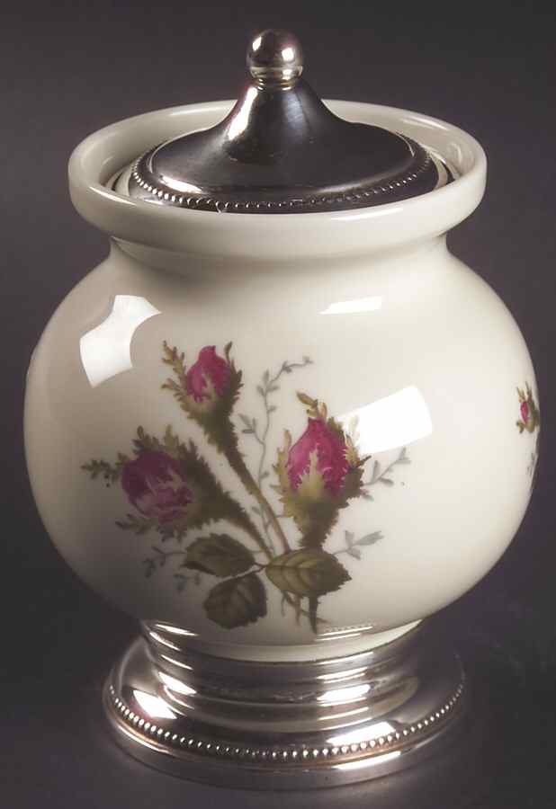 Moss Rose (Pompadour, Ivory Body, Off Center) Jam/Jelly & Lid by Rosenthal - Continental-1