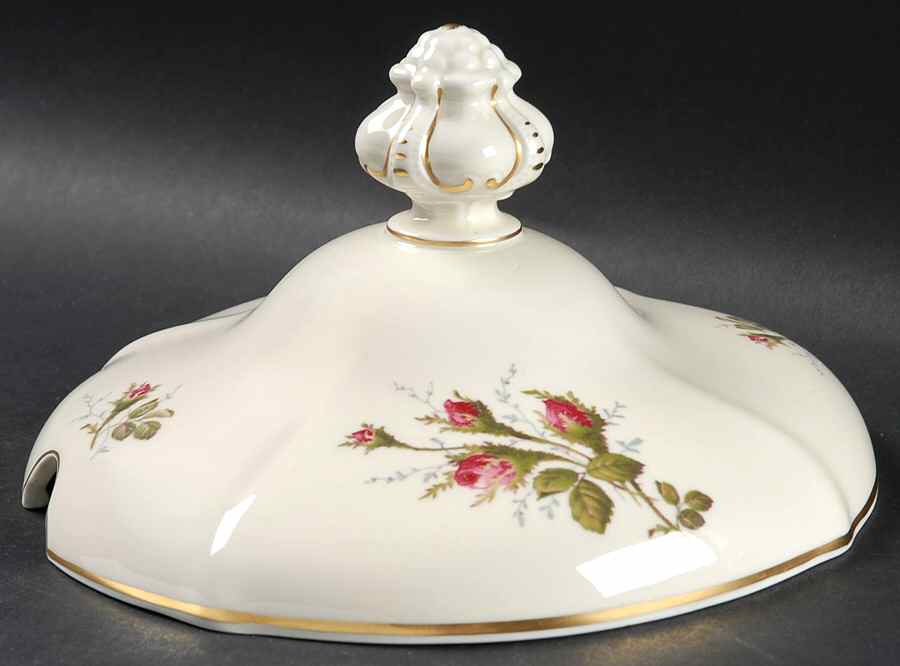 Moss Rose (Pompadour, Ivory Body, Off Center) Lid for Tureen by Rosenthal - Continental-1