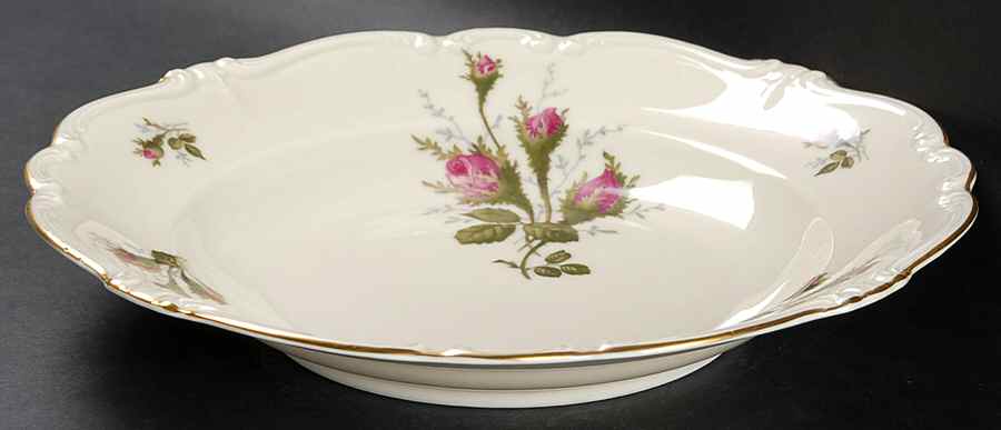 Moss Rose (Pompadour, Ivory Body, Off Center) Large Rim Soup Bowl by Rosenthal - Continental-1