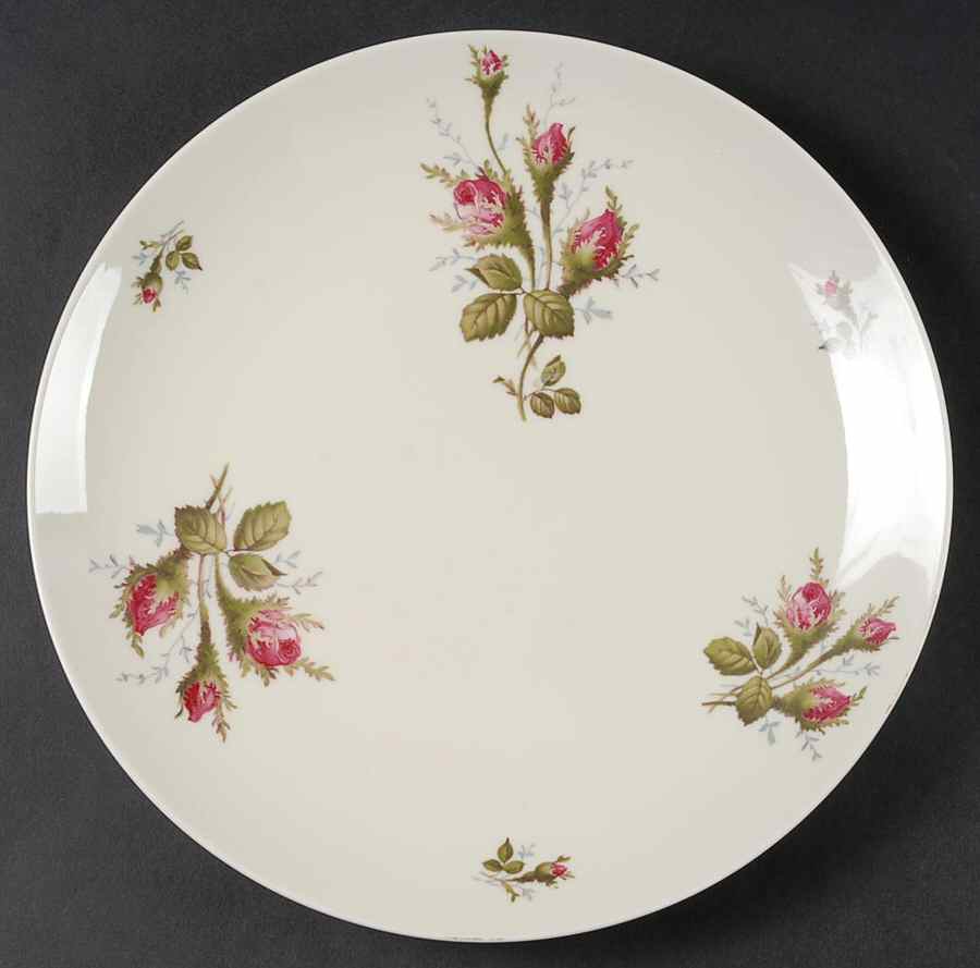 Moss Rose (Pompadour, Ivory Body, Off Center) Cake Plate by Rosenthal - Continental-1