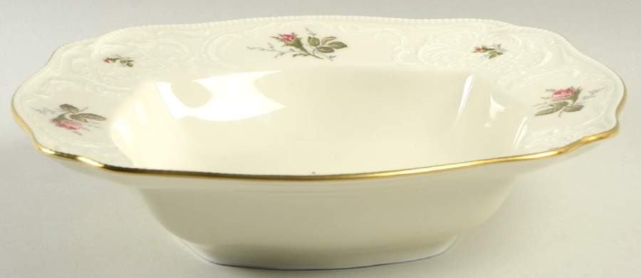 Moss Rose (Sans Souci, Ivory) 11" Square Vegetable Bowl by Rosenthal - Continental-1