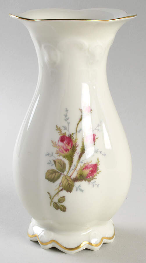 Moss Rose (Sans Souci, Ivory) 8" Vase by Rosenthal - Continental-1