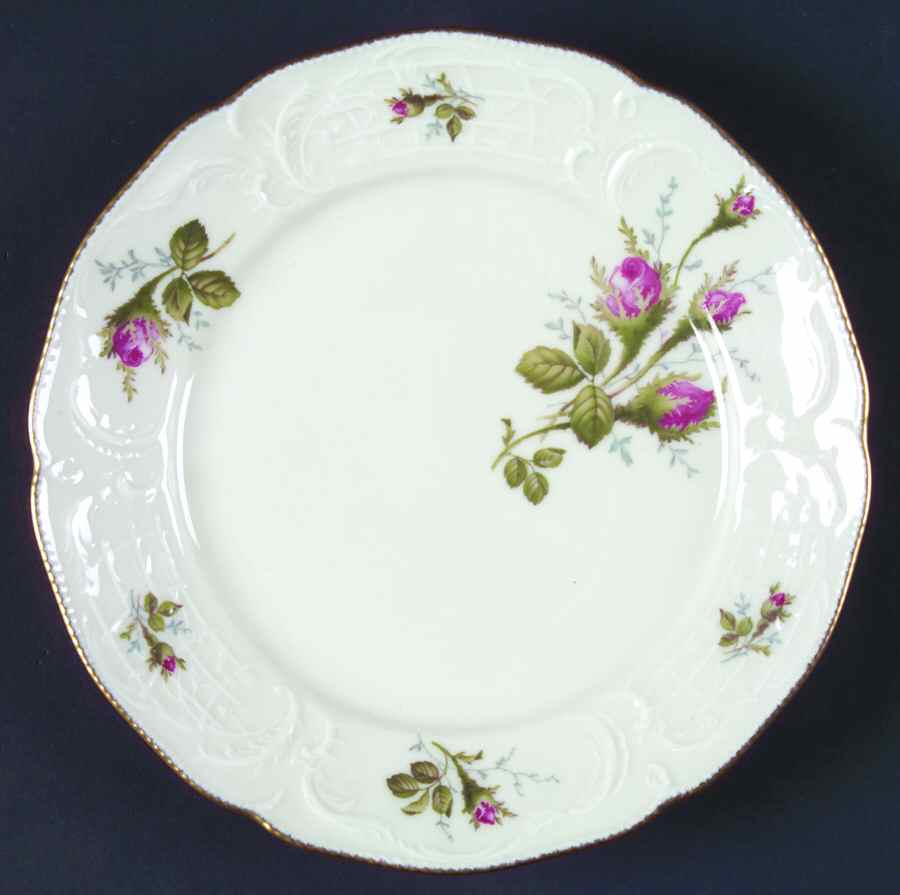 Moss Rose (Sans Souci, Ivory) Salad Plate by Rosenthal - Continental-1