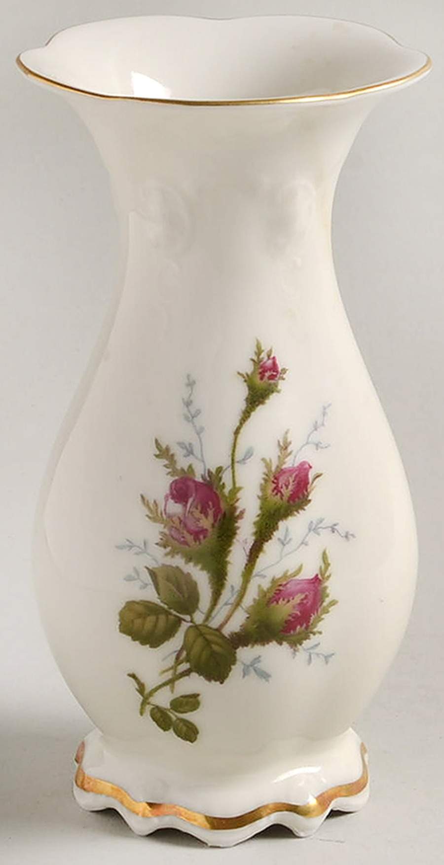 Moss Rose (Sans Souci, Ivory) 6" Vase by Rosenthal - Continental-1