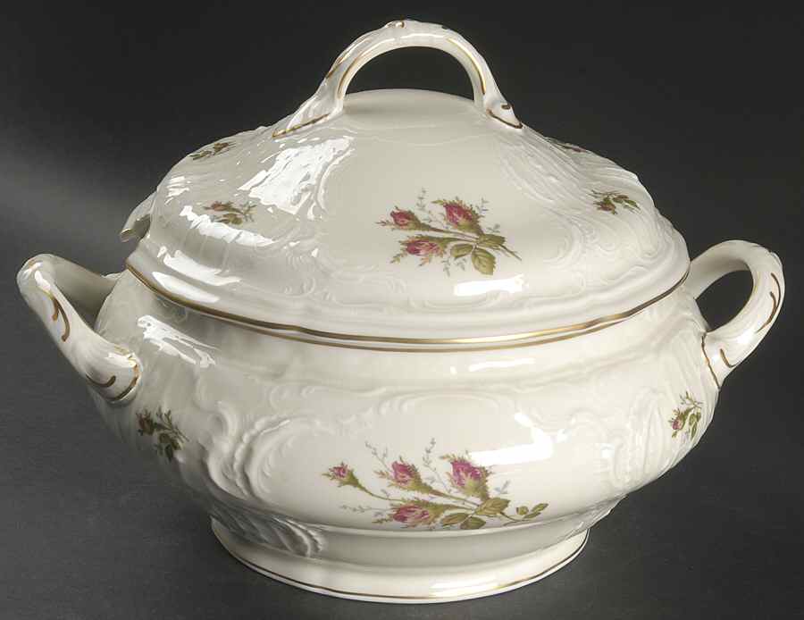 Moss Rose (Sans Souci, Ivory) Tureen &  Lid by Rosenthal - Continental-1