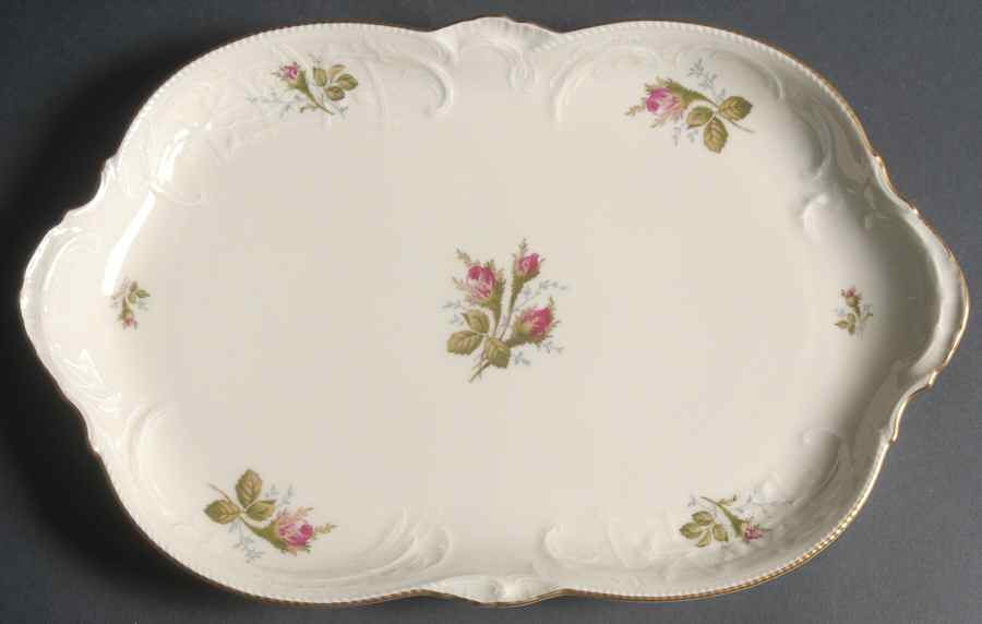 Moss Rose (Sans Souci, Ivory) 13" Oval Serving Platter by Rosenthal - Continental-1