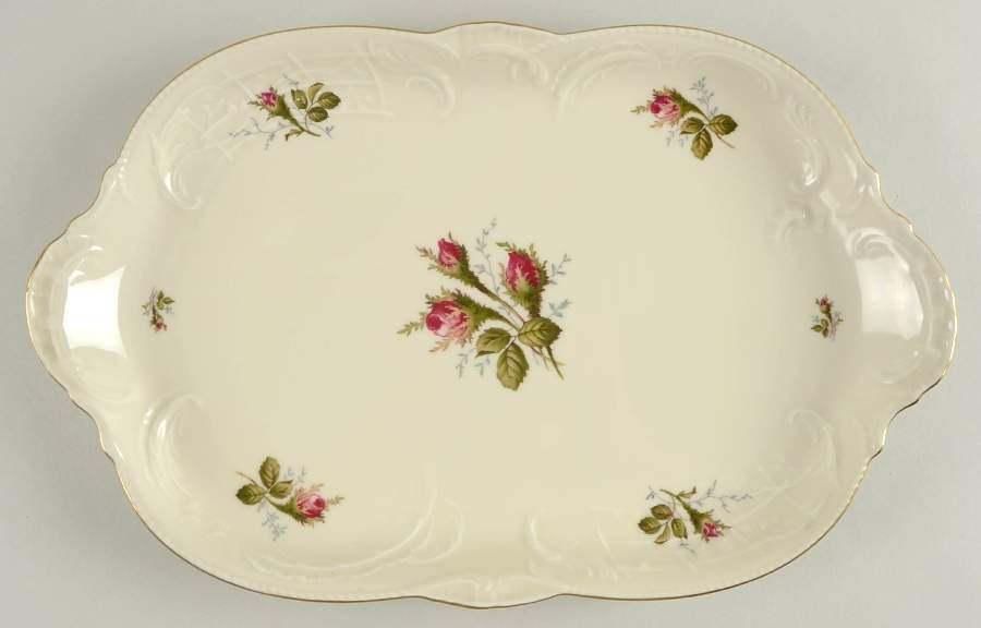 Moss Rose (Sans Souci, Ivory) 15" Oval Serving Platter by Rosenthal - Continental-1