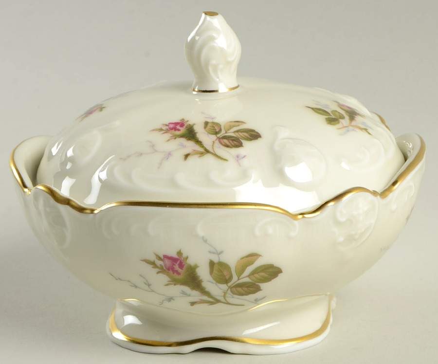 Moss Rose (Sans Souci, Ivory) Candy Box & Lid by Rosenthal - Continental-1