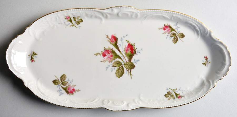 Moss Rose (Sans Souci, Ivory) Large Sandwich Tray by Rosenthal - Continental-1