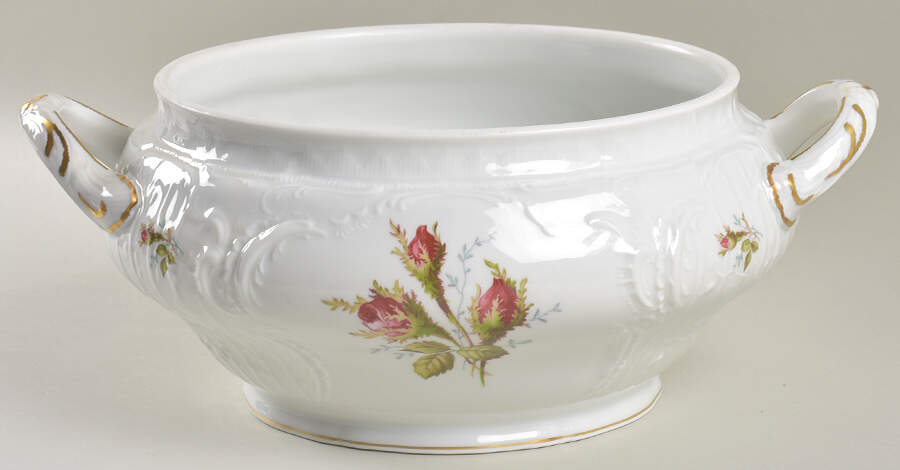 Moss Rose (Sans Souci, White) Tureen No Lid by Rosenthal - Continental-1