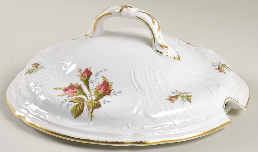 Moss Rose (Sans Souci, White) Lid for Tureen by Rosenthal - Continental-1