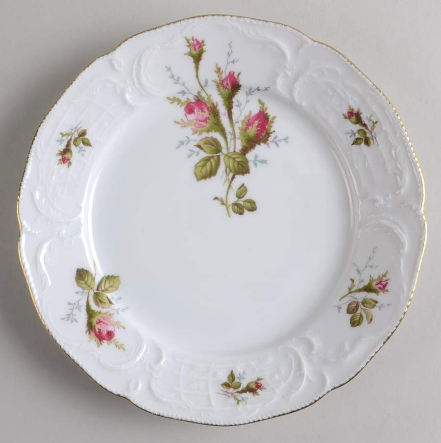 Moss Rose (Sans Souci, White) Salad Plate by Rosenthal - Continental-1