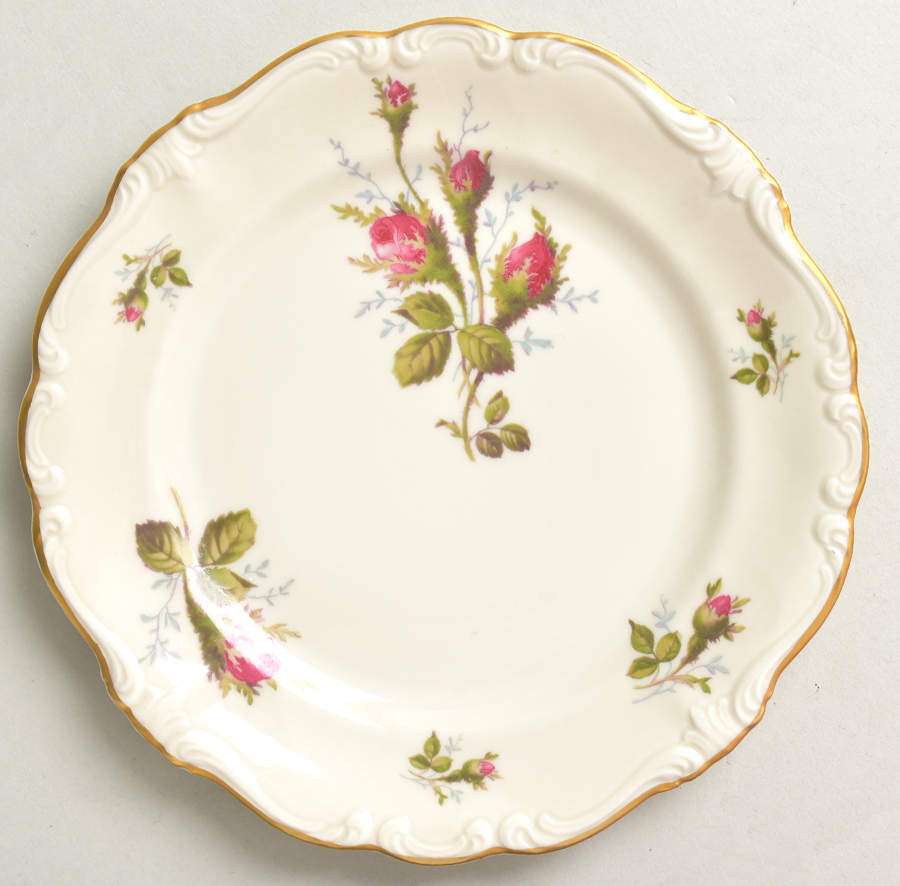 Moss Rose (Pompadour, White Body, Off Center) Bread & Butter Plate by Rosenthal - Continental-1