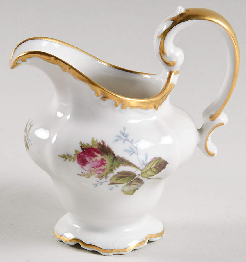 Moss Rose (Pompadour, White Body, Off Center) Mini Creamer by Rosenthal - Continental-1