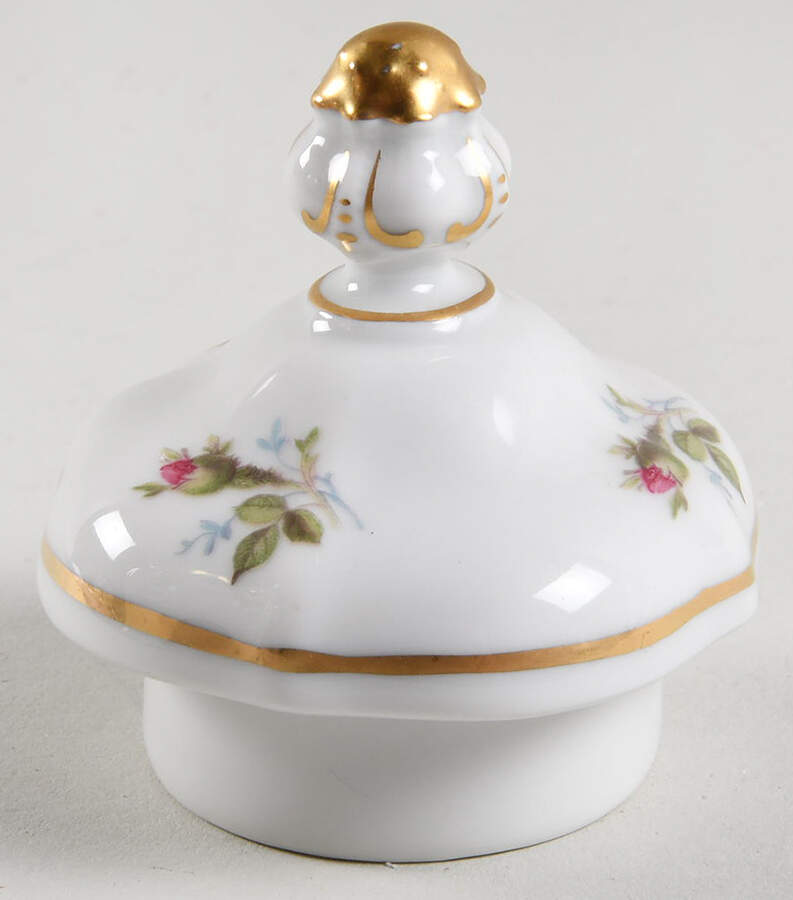 Moss Rose (Pompadour, White Body, Off Center) Lid for Mini Coffee Pot by Rosenthal - Continental-1