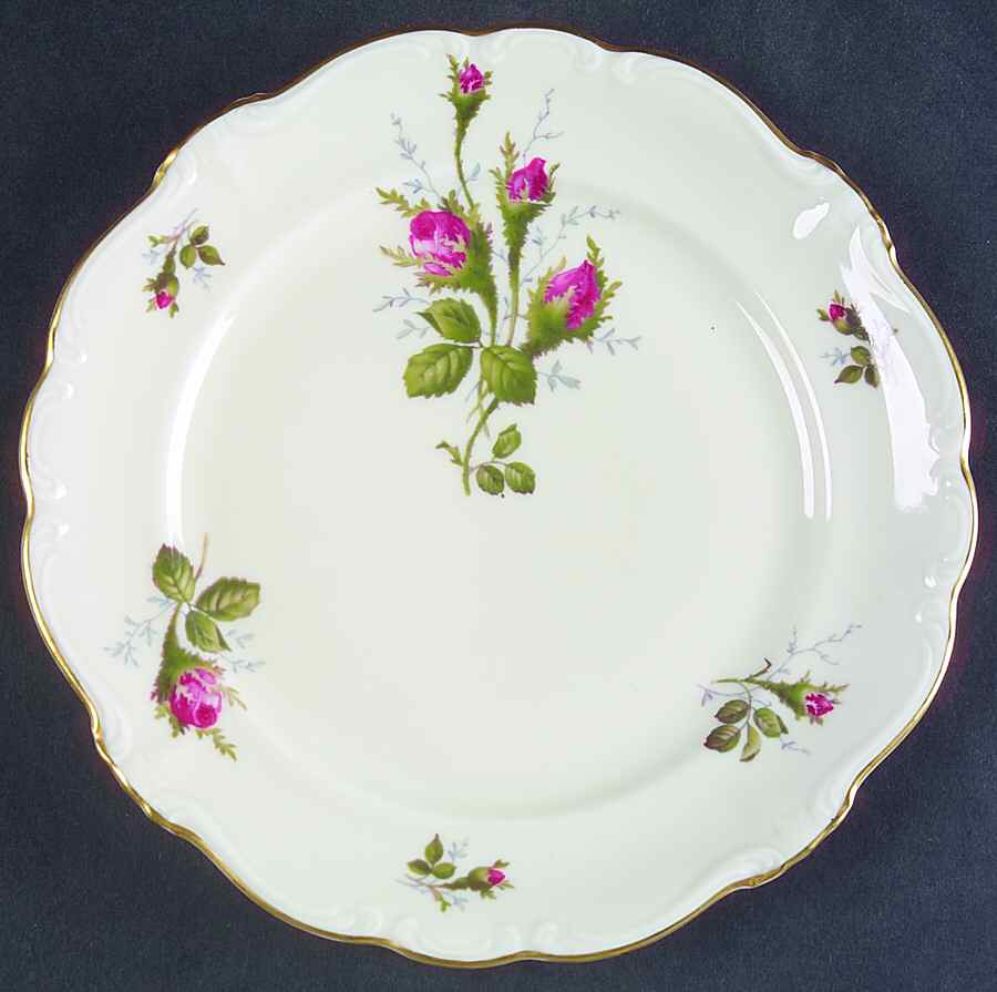 Moss Rose (Pompadour, White Body, Off Center) Salad Plate by Rosenthal - Continental-1