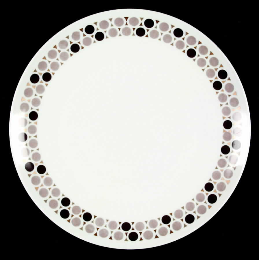 Mosaic (Black & Grey) Large Dinner Plate by Rosenthal - Continental-1