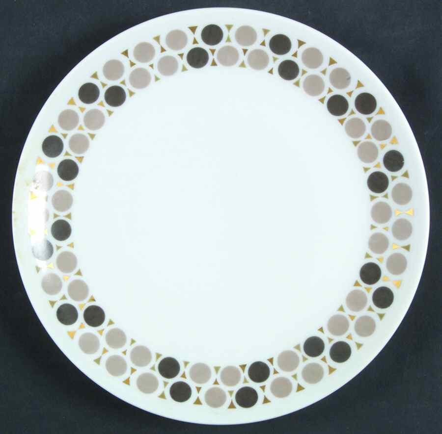 Mosaic (Black & Grey) Salad Plate by Rosenthal - Continental-1