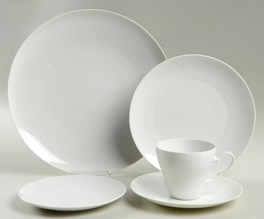 Romance (All White) 5 Piece Place Setting by Rosenthal - Continental-1