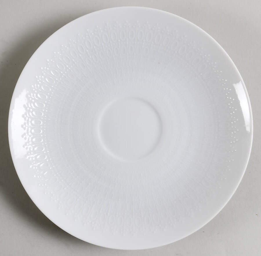 Romance (All White) Saucer for Flat Cup by Rosenthal - Continental-1