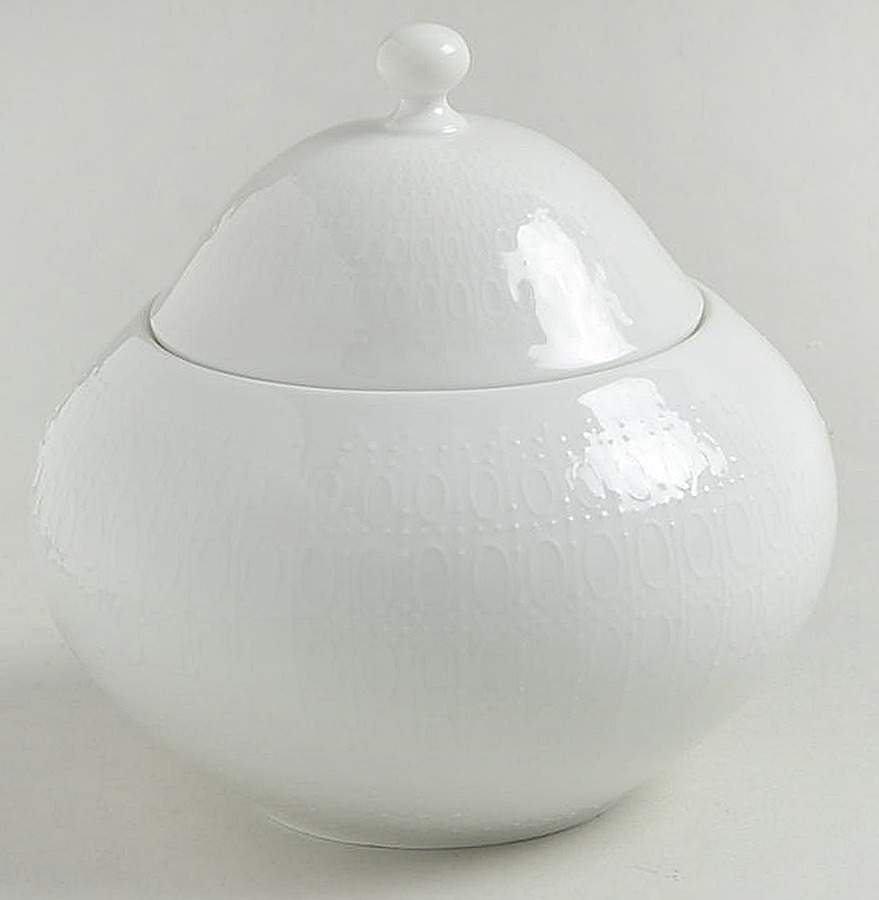 Romance (All White) Mini Sugar Bowl & Lid by Rosenthal - Continental-1