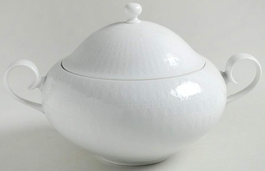 Romance (All White) Round Covered Vegetable by Rosenthal - Continental-1