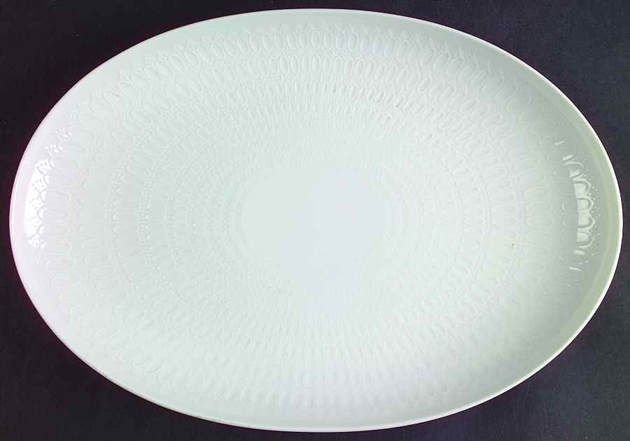 Romance (All White) 13" Oval Serving Platter by Rosenthal - Continental-1
