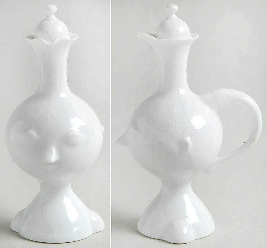 Romance (All White) Oil Or Vinegar Cruet and Stopper by Rosenthal - Continental-1
