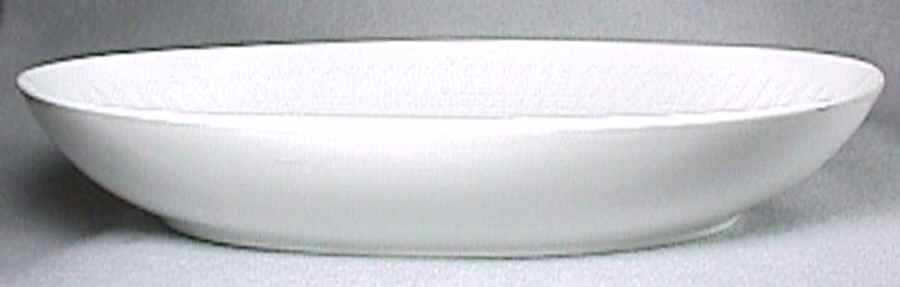 Romance (All White) 11" Oval Vegetable Bowl by Rosenthal - Continental-1