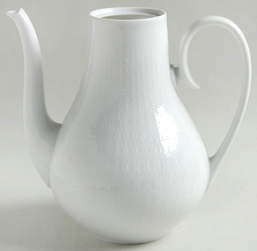 Romance (All White) Small Coffee Pot No Lid by Rosenthal - Continental-1