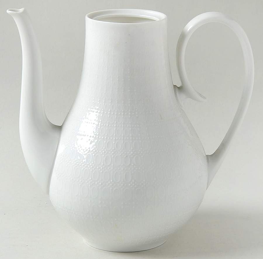 Romance (All White) Mini Coffee Pot No Lid by Rosenthal - Continental-1