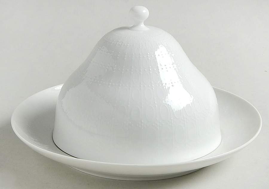 Romance (All White) Round Covered Butter by Rosenthal - Continental-1