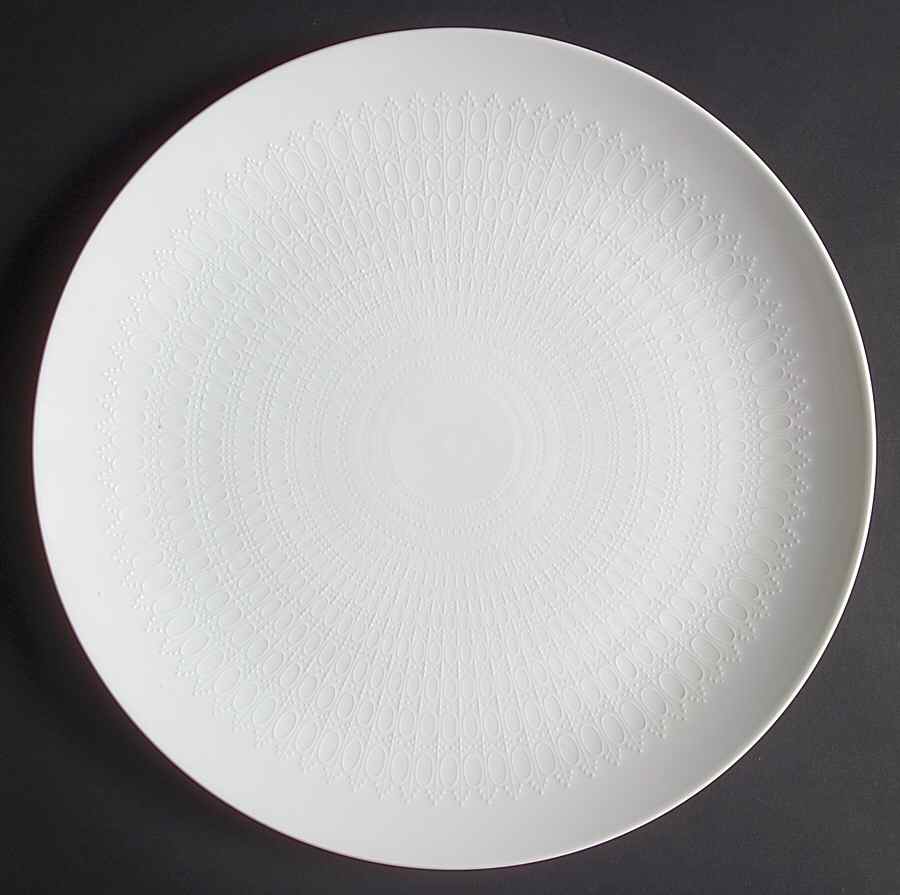 Romance (All White) 13" Chop Plate (Round Platter) by Rosenthal - Continental-1